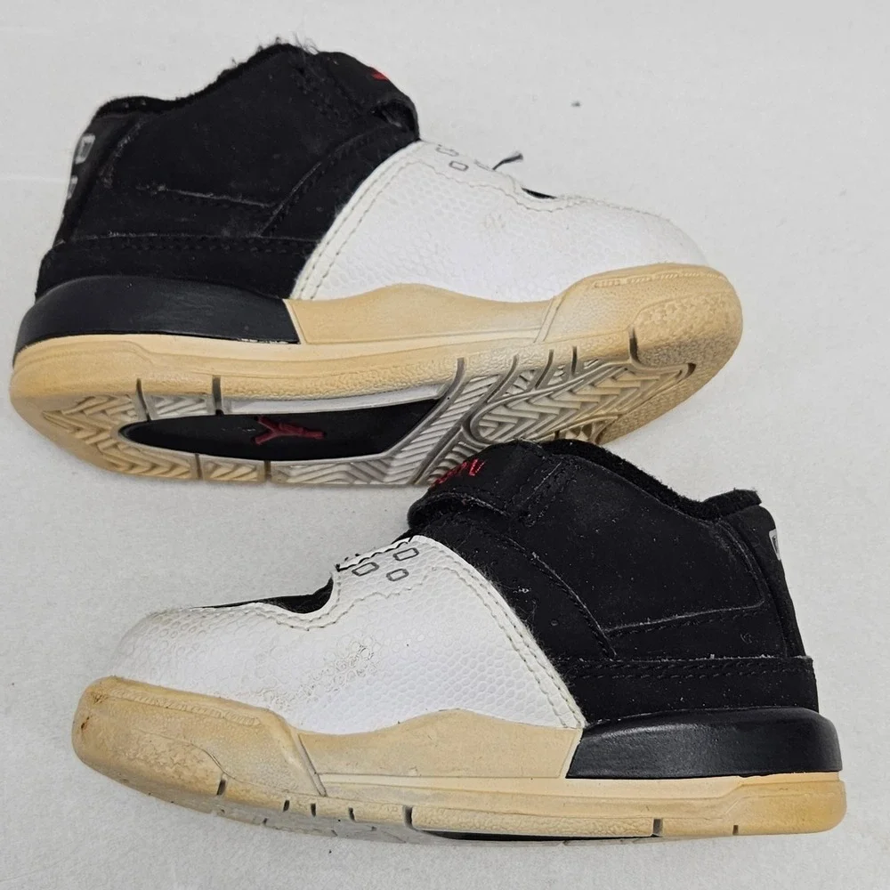 Jordan Flight 23 Toddler Black White Red Sneakers 317823-003 Size 5C